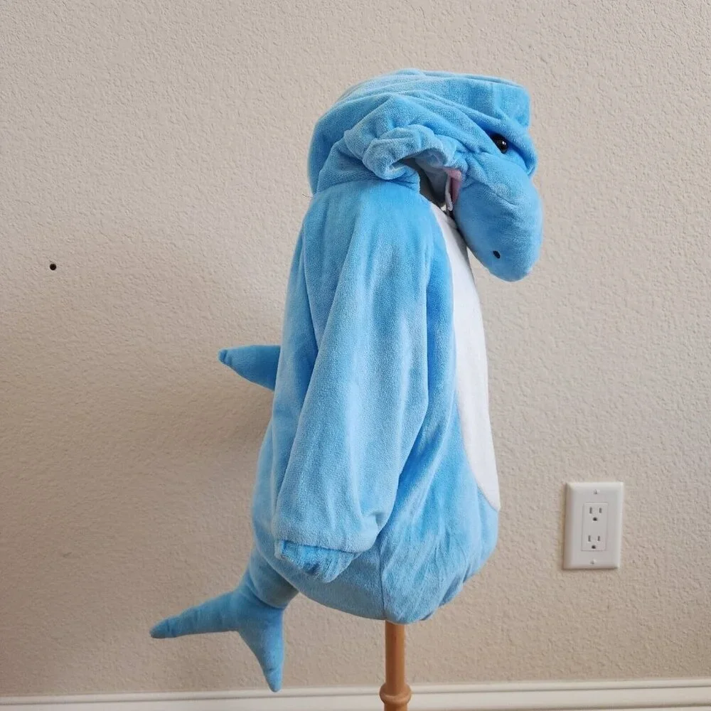 Baby Shark Blue Ocean Animal Pullover Hooded Costume Dress Up Infant 6-12M